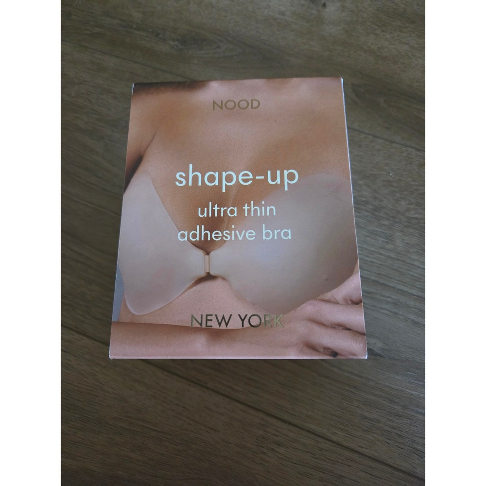 NOOD Shape-Up Ultra Thin Adhesive Bra No 5 Soft Tan Size D‎ Matte Silicone NEW